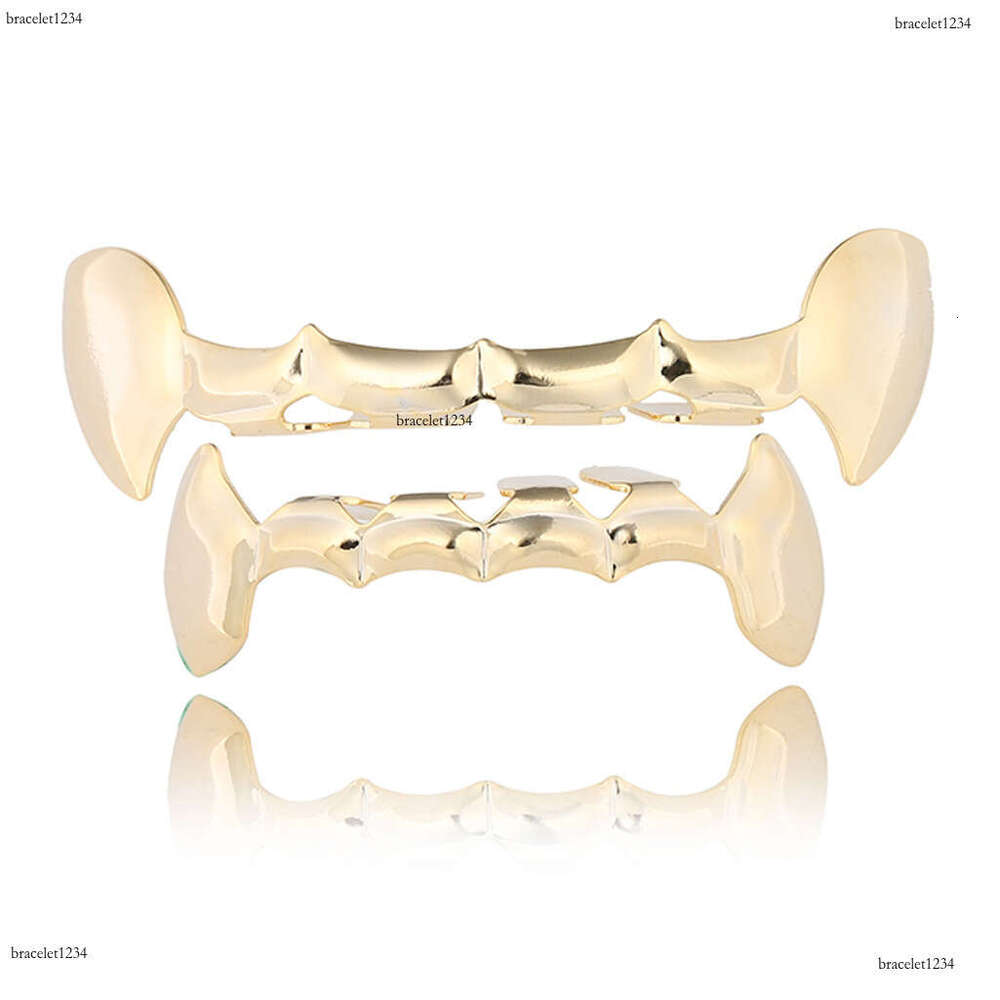 Hiphop Grillz men and women Ice out VVS Moissanstone hip Hop Halloween Ball Gold set Wolf costume Free delivery