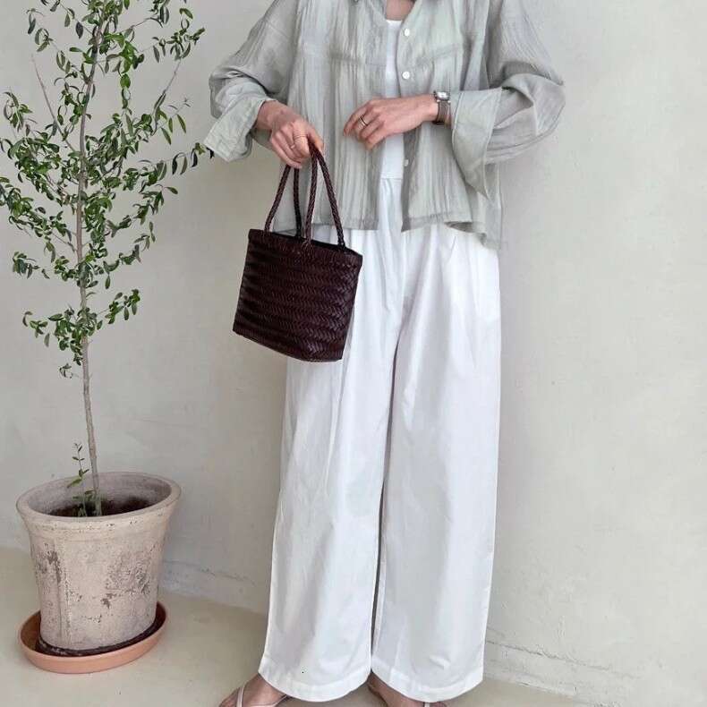 Ins Style Resort Beach Bag Vegetable Basket Hand Woven Summer Niche Seaside Vacation Handbag Large Capacity Tote Bag Women S KQ