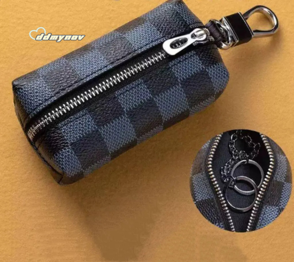 2025 Mini Key Wallet Large Capacity Waist Hanging Houndstooth Zipper Coin Purse Card Holder Two-in-One Red Envelope 250818 ddmynov