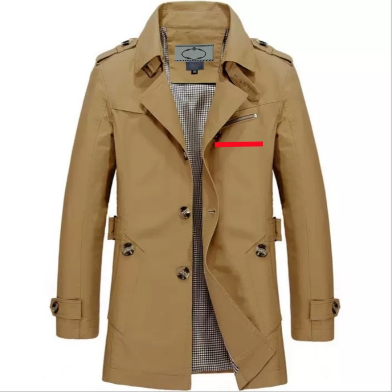 Jackets Mens Trench Oversized Men WindBreaker Long Coat Solid Purer Cotton Casual Jacket Clothing Pull Homme Outerwear Fashion Winter Coats