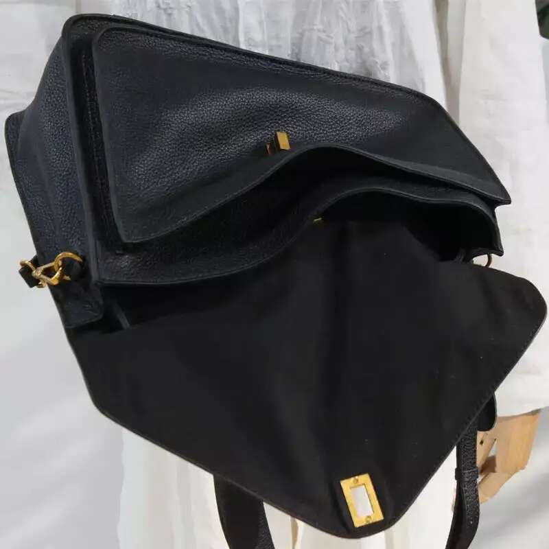 Designer Bag New Women Commuter Messenger Bag First Layer Cowhide Large Capacity Handbag