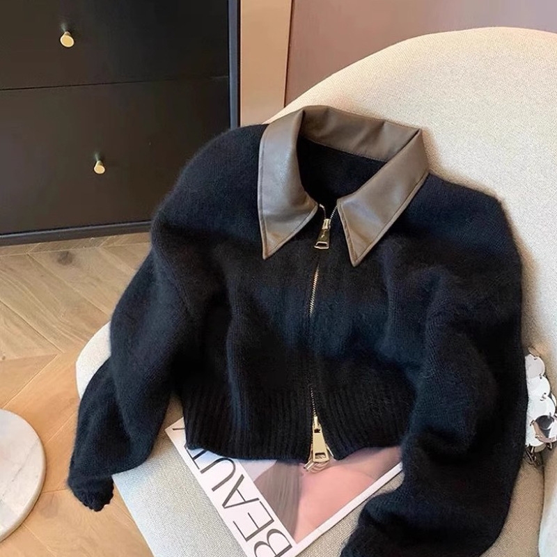 Designer Knitted sweater free shipping Autumn sweater knitted sweater new women's top early autumn innerwear base layer black khaki beige uniform