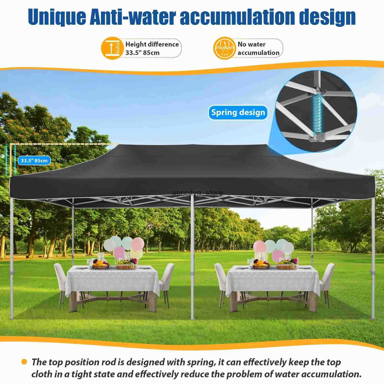 10x20 heavy-duty pop-up canopy tent used for party events weddings commercial instant canopy with roller bag waterproof party tent Q250423
