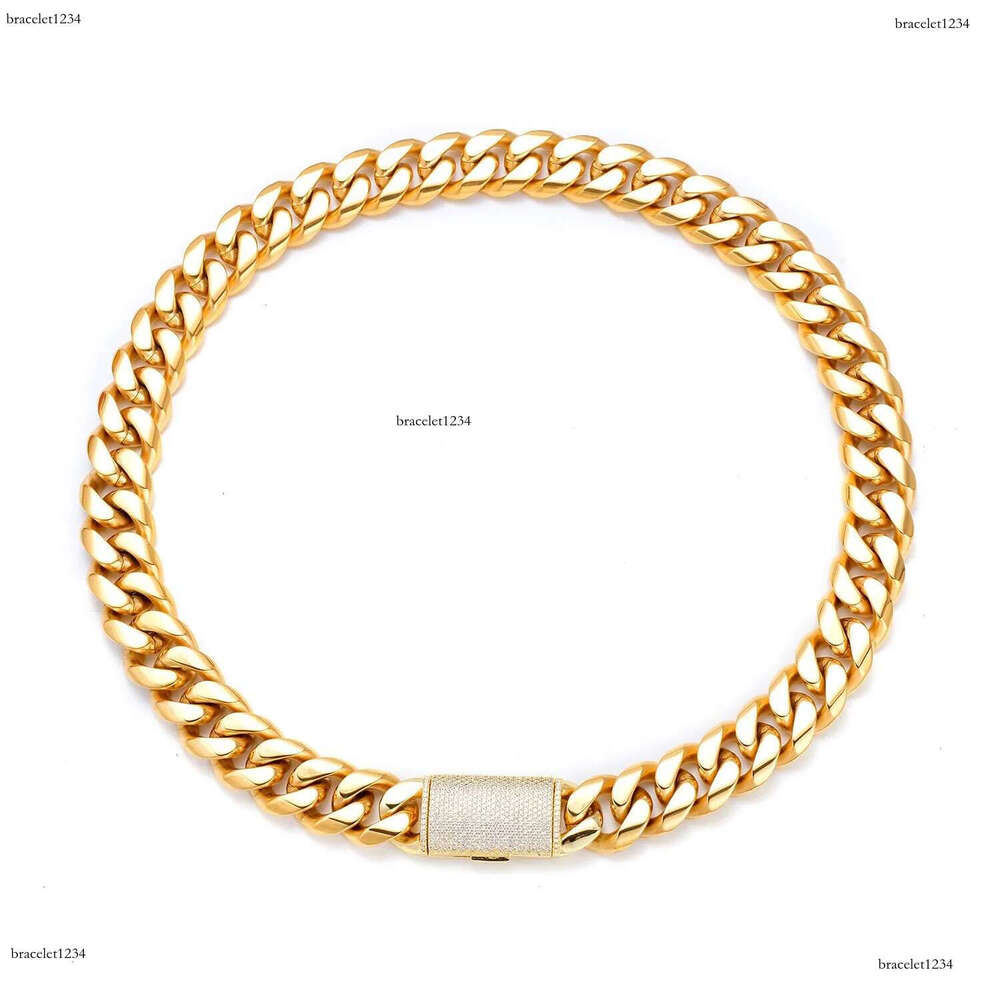 Cuban Chain Necklace for Men Gold Plated Hip Hop Jewelry Multiple Sizes Free Shipping