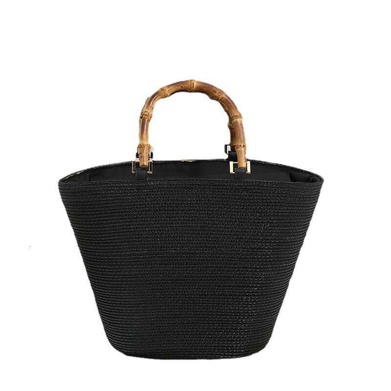 Ins Style Resort Beach Bag Large Capacity French New Versatile Tote Portable Straw Woven Bag Women S Vacation Beach Bag KQ
