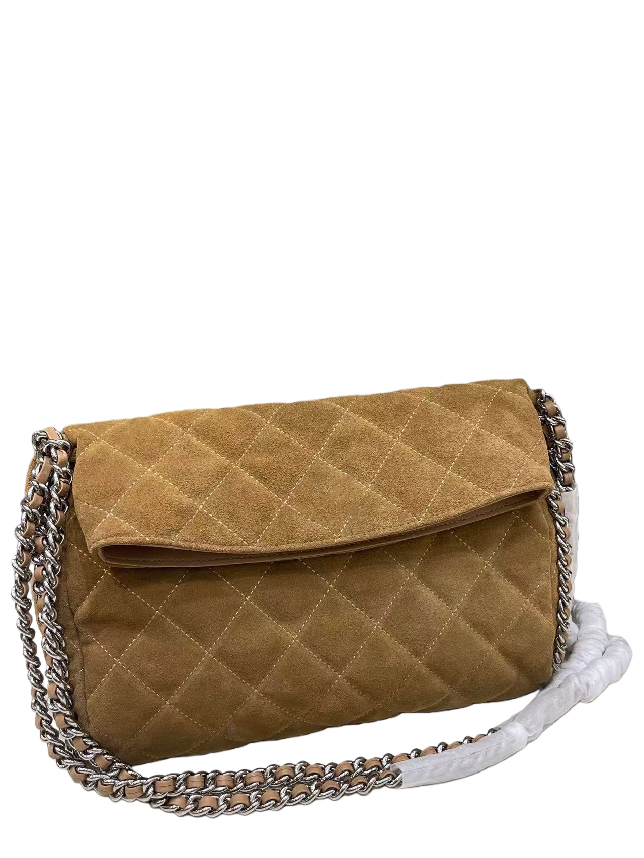 Luxury fashion designer handbag, women's classic fashion suede chain cross-body bag, simple one-shoulder handbag.