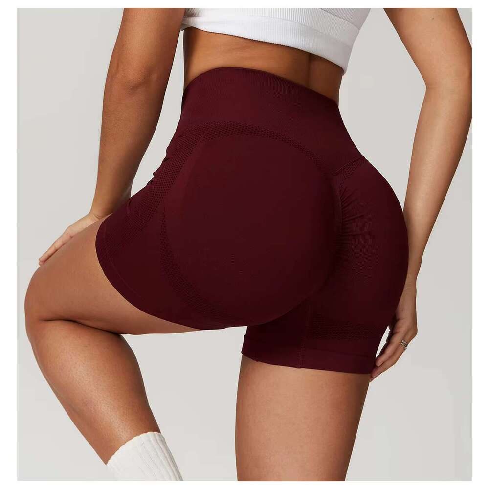 DHessentials Bashasports Peach Butt Lift Seamless Tight Yoga Wear Running High-waisted Exercise Fiess Shorts
