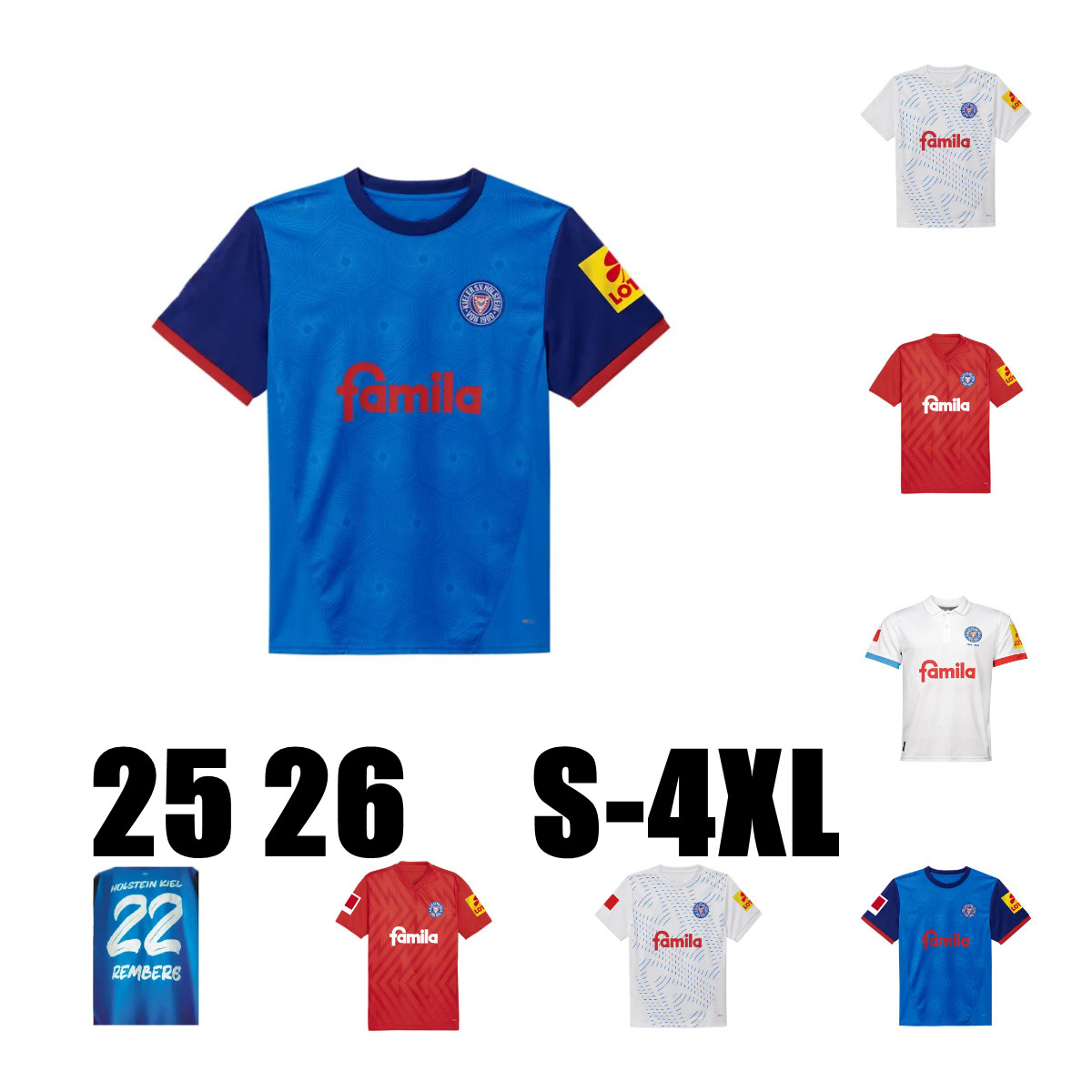 2024 2025 Holstein Kiel Soccer Jersey ARP Bernhardsson Holtby maillots de foot Porath Remberg Sterner Home Away 3rd Pichler Machino Football Shirts Skrzybski Rothe