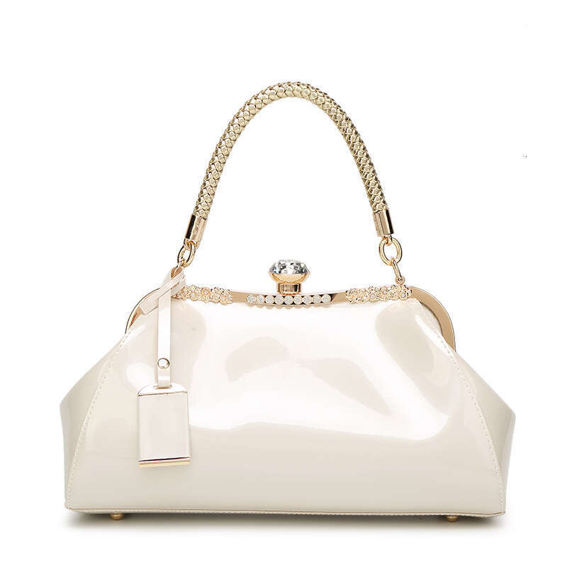 New Women's 2019 Lacquer Leather Banquet Wedding Bridal Handbag Shoulder Bag