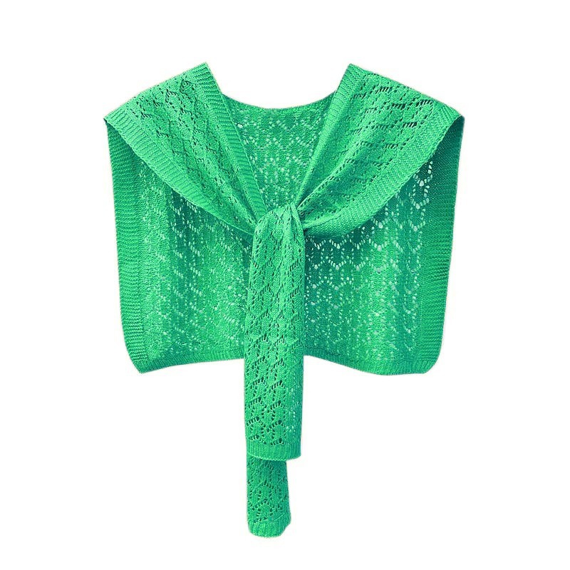 K485 Internet celebrity shawl hot summer women's outer wear air-conditioned room shoulder shoulder guard waistcoat versatile knitted hollow scarf