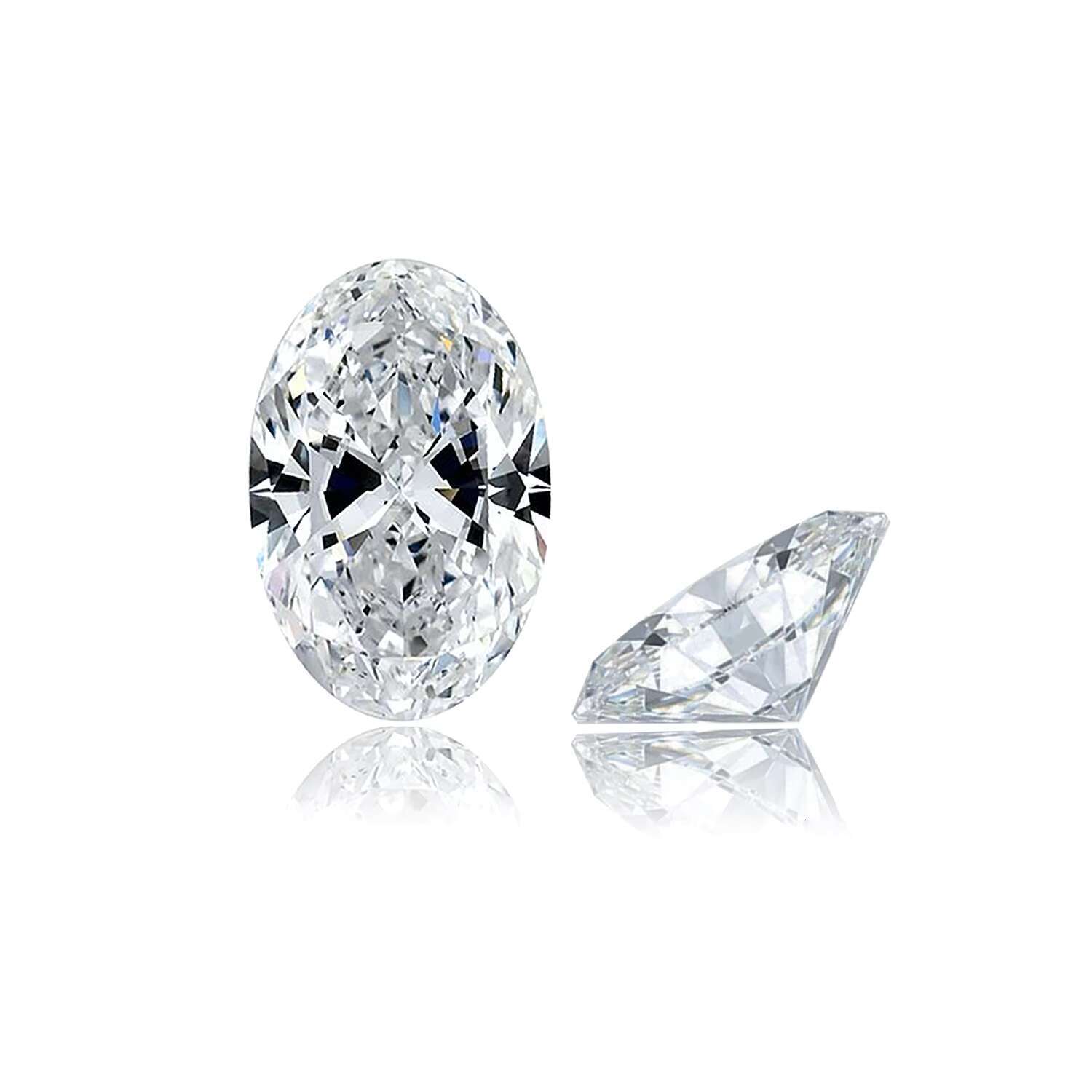 4Carat D VS1 Oval Cut CVD Synthetic Diamond Loose Lab Grown Diamonds With IGI Certificate Engagement Ring