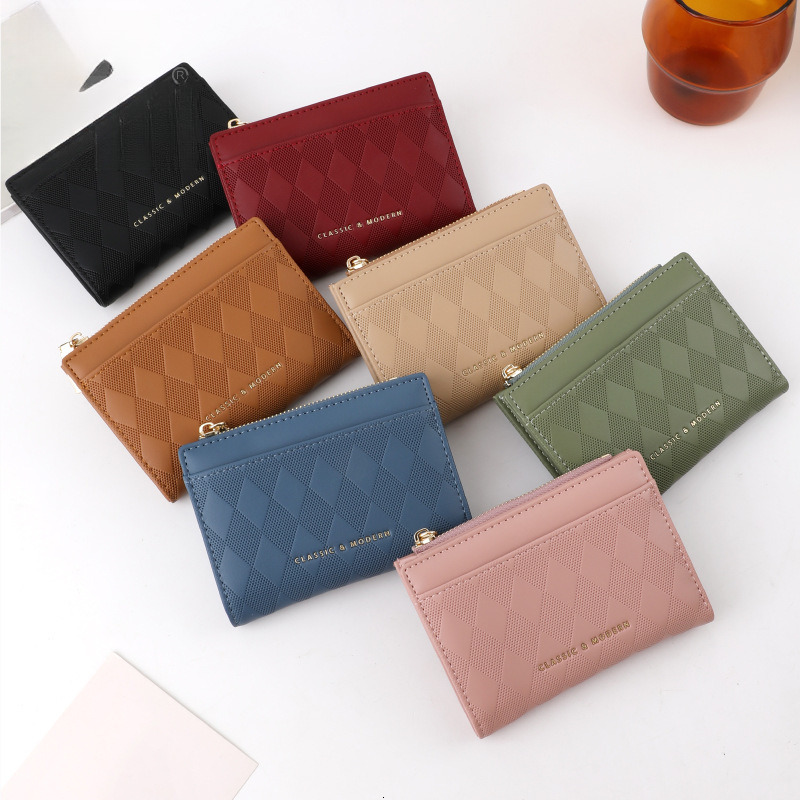 Designer Wallet New Fashionable And Simple Instagram Women S Coin Purse High End Special Leather Angular Printed Small Wallet For Women Luxury Wallet 