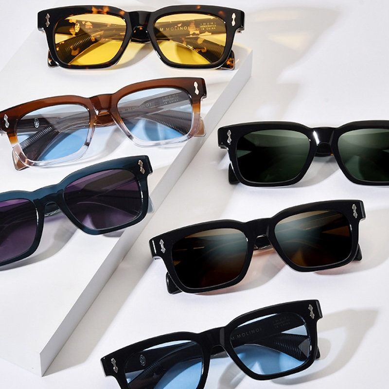 High Quality Designer Sunglasses jmm MOLINO Handmade Acetate Luxury Personalized Men UV400 Customized Logos or Prescription lenses Myopia Optical Fram