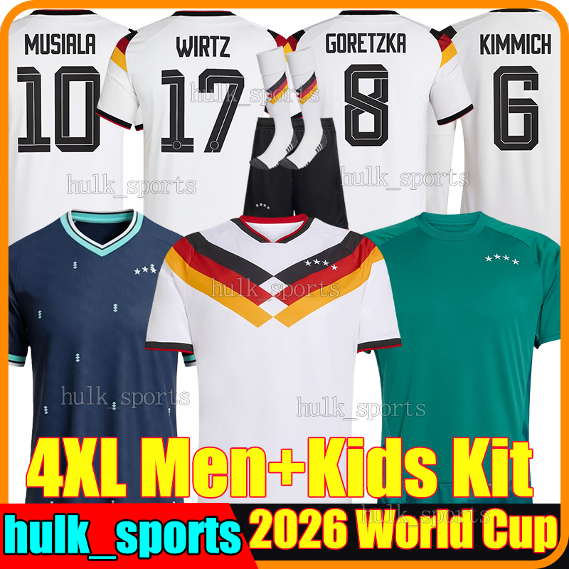 4XL 2026 gErMaNyS WIRTZ Soccer Jerseys 25/26 KIMMICH GNABRY LEWELING GORETZKA F.NMECHA ADEYEMI ADEYEMI TAH BAUMANN women men kids kits socks sets football shirt