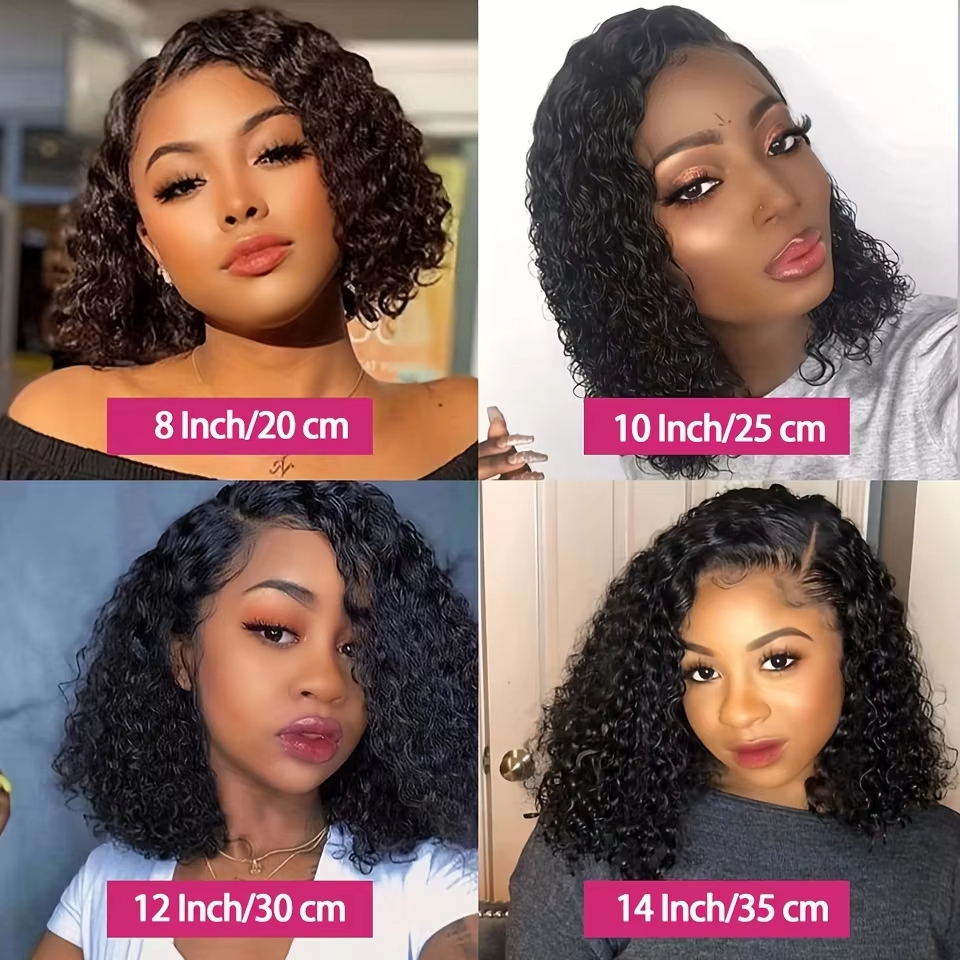 Deep Wave Hair 100% Human Lace Frontal Wig Pre Plucked Brazilian Human Hair For Black Women Ready To Wear 13x4 Glueless Wig 280density Human Hair Read