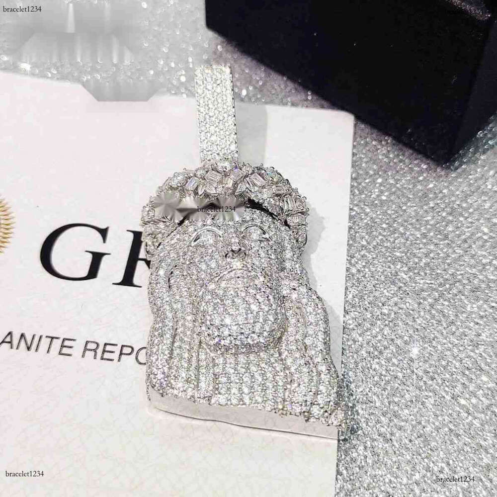 necklace moissanite chain custom pendant Pass Dia Tester FL Hip Hop Jewelry S Jesus