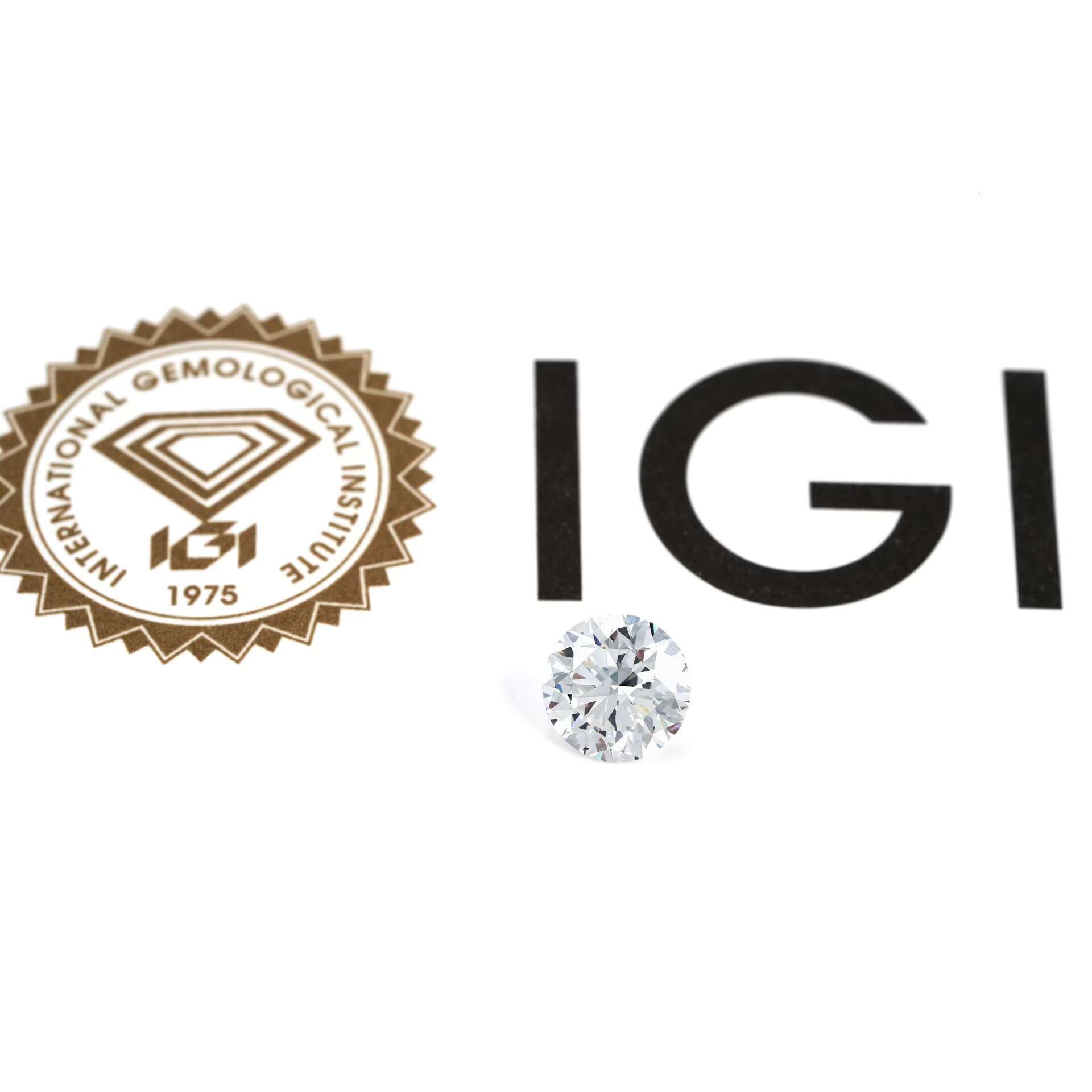 High Quality D E IGI Certified Vvs 0.03ct 0.05ct 0.1ct 0.3ct 0.5ct 1ct 2ct 3ct Round White Loose Lab Grown Diamond