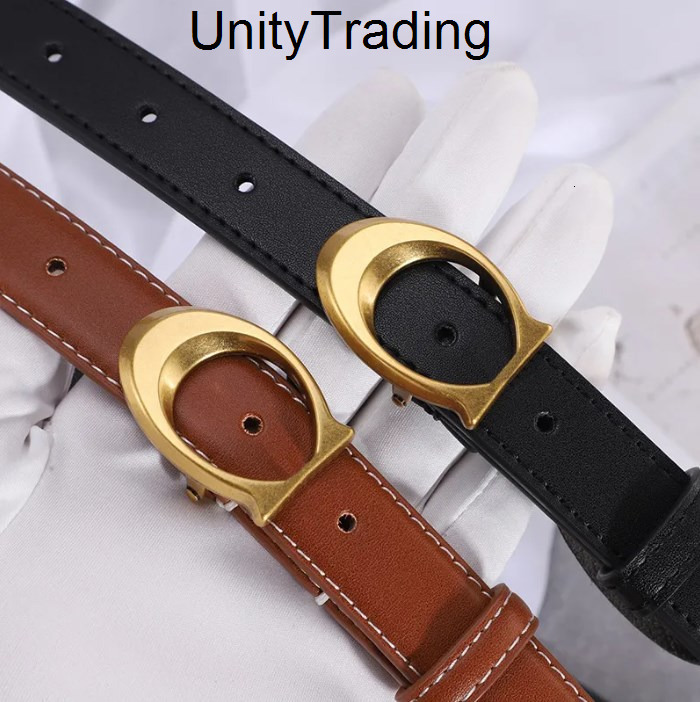 With box Designer Genuine Leather Belts For Women Mens Cowskin Belt Luxury Gold Silver C Buckle Fashion Waistband Cintura Ceinture Ladies B coacher coachly belt W24K