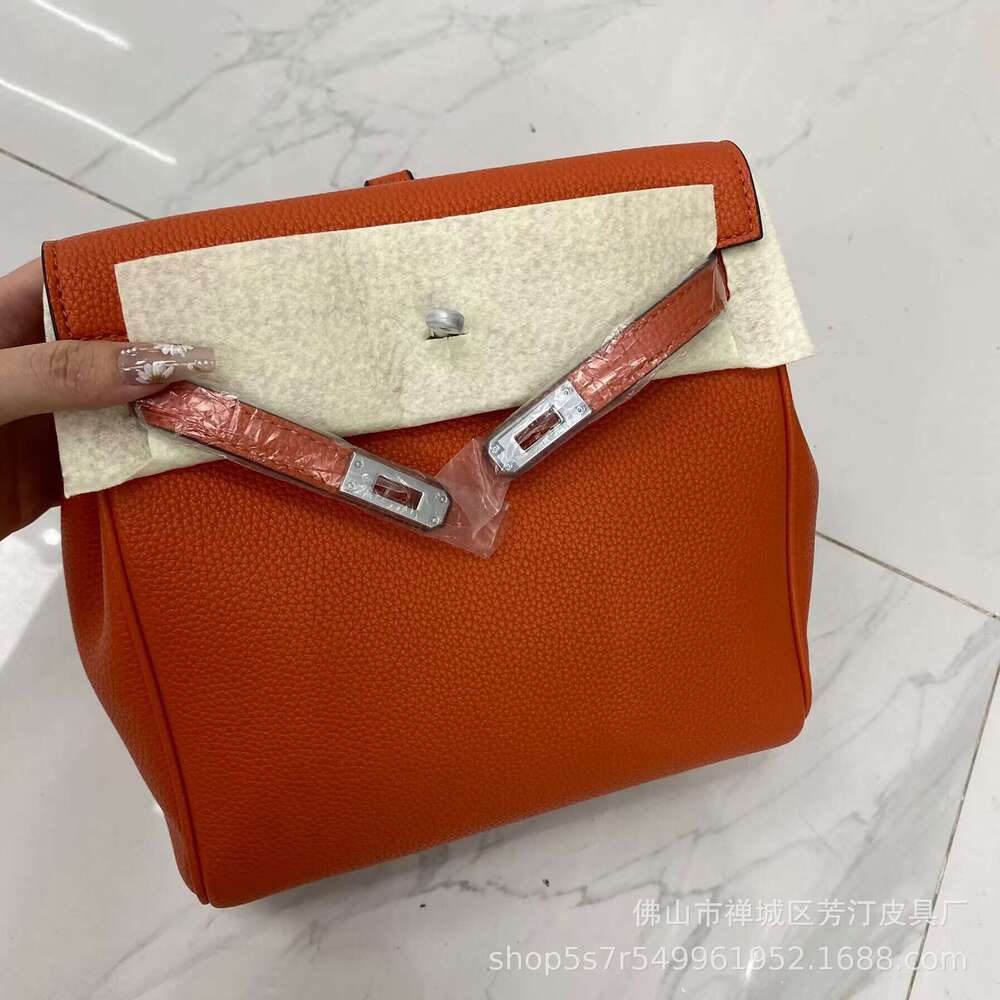 Elegant Silver-Buckled Luxury Tote: Spacious Ladies' Shoulder/Satchel Crafted from Durable Real Cowhide