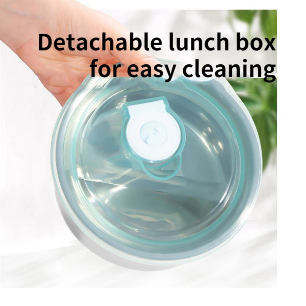 Portable Wireless USB Rechargeable Electric Lunch Box Food Warmer Travel Food Warmer School Outdoor Lunch Box Detachable 250423