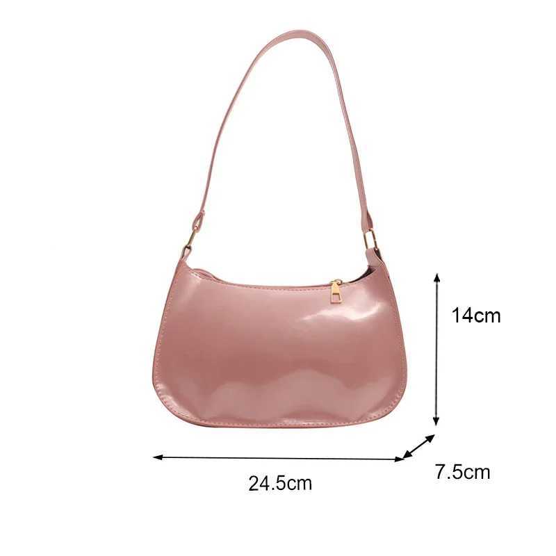 Retro Solid Color PU Leather Shoulder Bag Fashion Womens Handbags Casual Designer Hobos Underarm Bag Purses and Handbags XJ250610