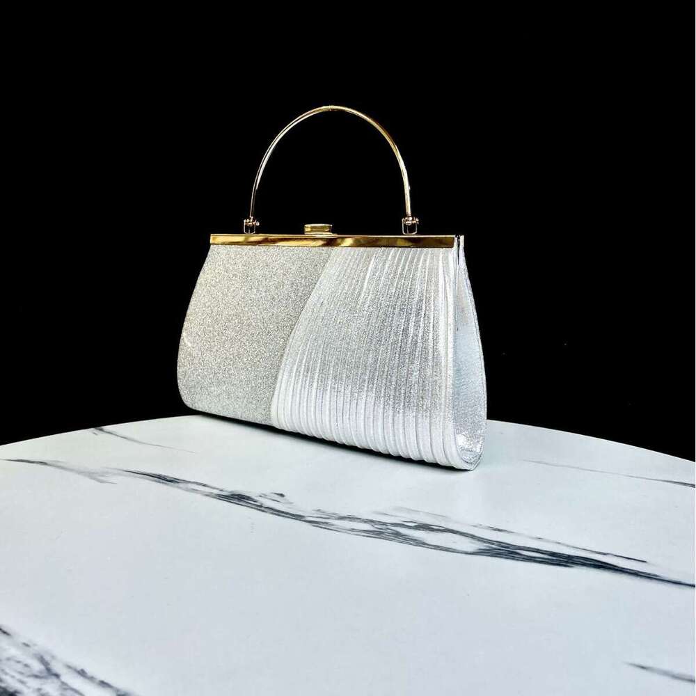 New Evening Handbag, Banquet Shining Square Bag, Party Small Bag With Diamond Inlaid Handhold