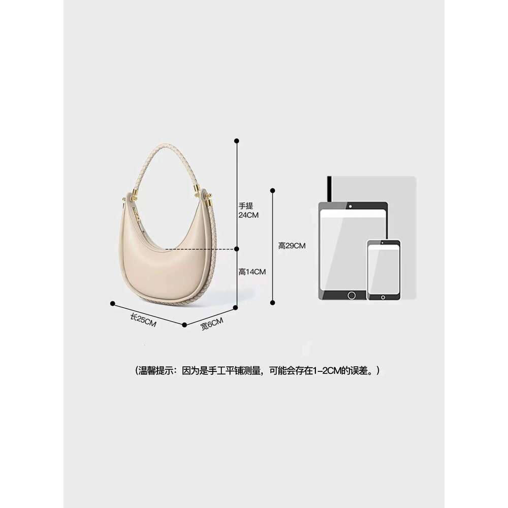 Genuine Leather Women's Bag 2025 New Simple And Fashionable Design, High-End Feel, Hand-Held Bill Of Lading Shoulder Crossbody Designer's ba