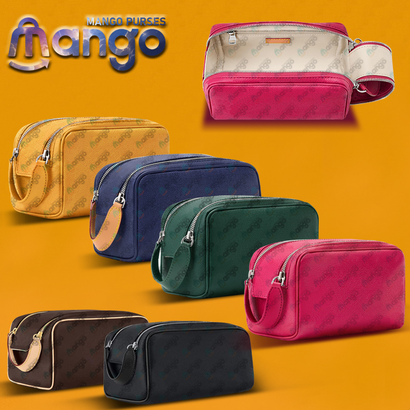 Designer Makeup Men Women Travel Cosmetics Handbag Vanity Case Leather Organizer Toiletries MakeUp Bag Wash Pouch mango89711
