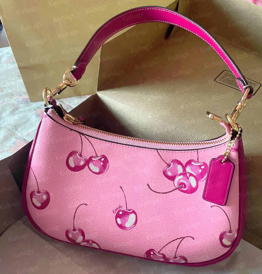 Designer Hobo Bag Teri Cherry Shoulder Bags Handbags Straw Luxurys Crossbody Beach Leather Women Chain Summer Bolsos Bolsas Guangzhou