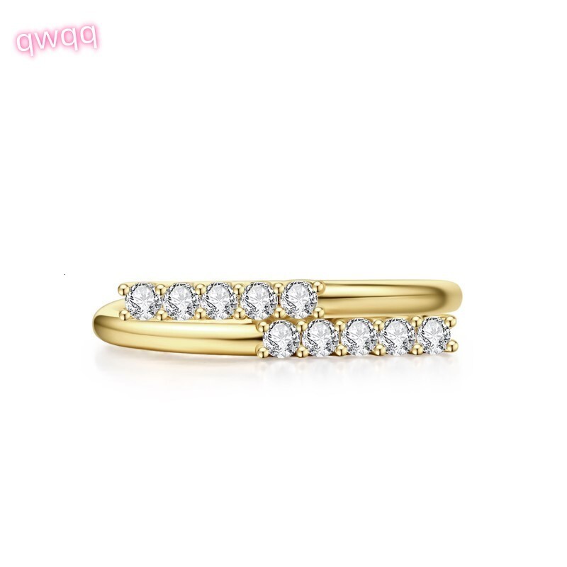 18K Yellow Gold Classic Style Lab Grown Diamond Ring for Wedding Engagement or Party Womens Jewelry Gift Idea