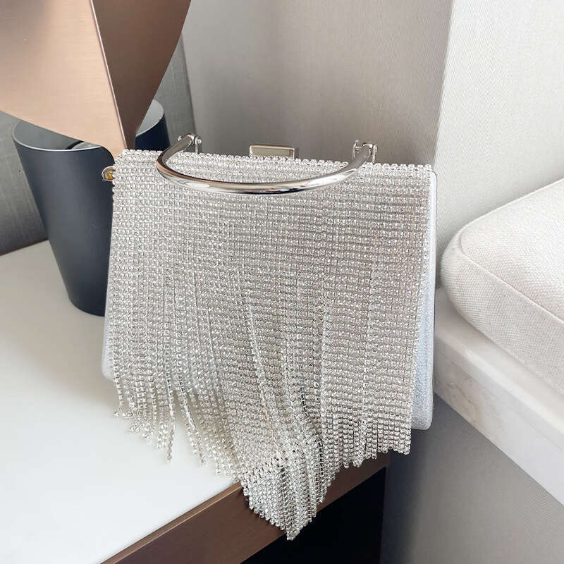 Box Set With Tassel Handbag, Women's Nightclub Party, Bright Diamond Queen, Socialite, Dinner Bag, Women