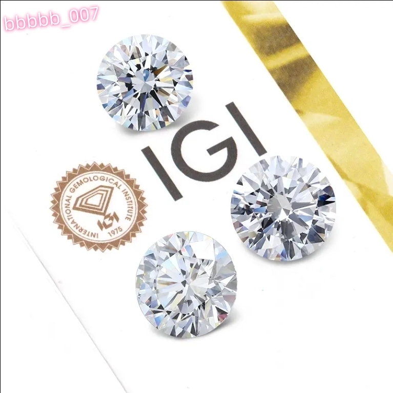 IGI Certified 1ct VVS Round Cut Lab-Grown Diamonds by CVD for Jewelry