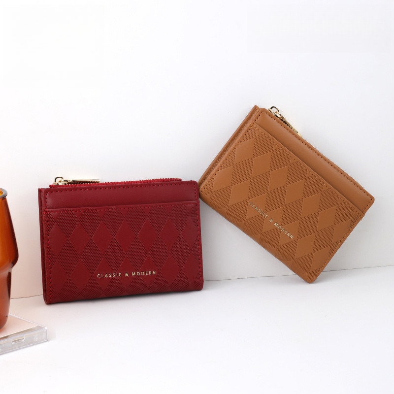 Designer Wallet New Fashionable And Simple Instagram Women S Coin Purse High End Special Leather Angular Printed Small Wallet For Women Luxury Wallet 