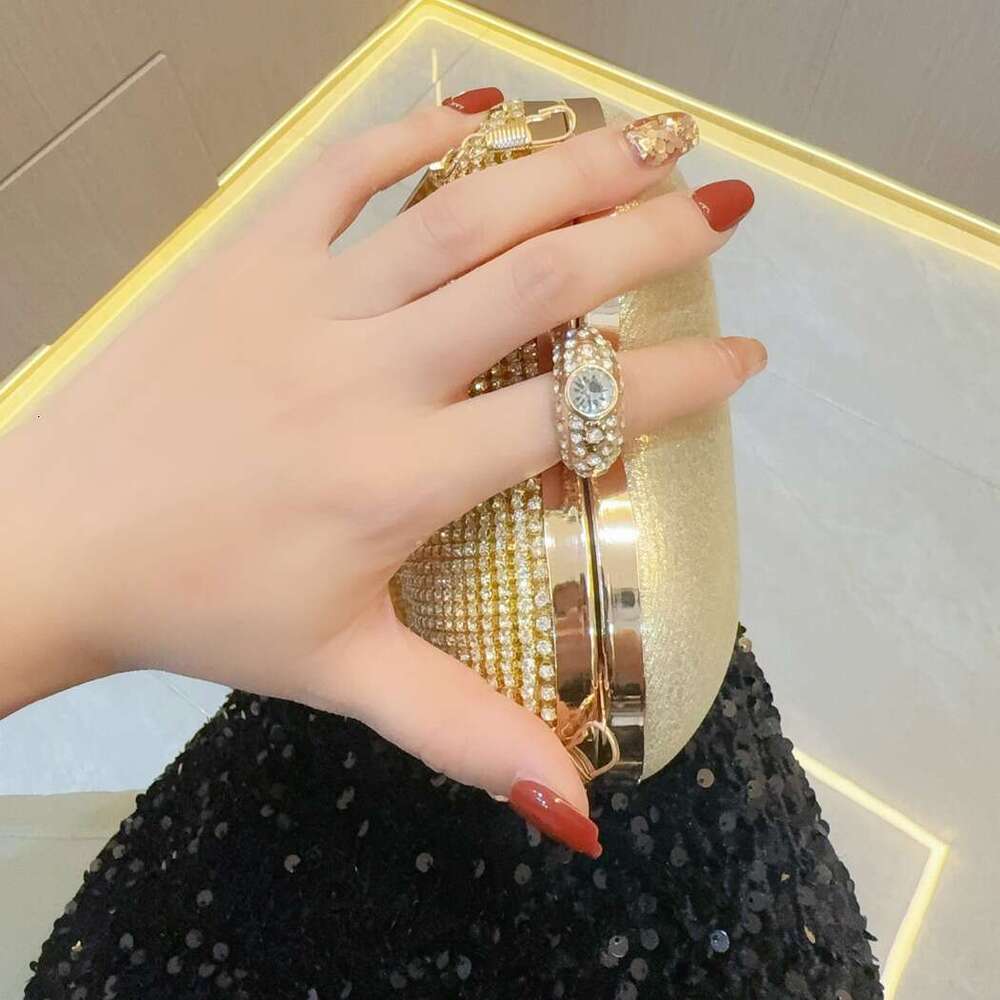 New Tassel Rhinestone Birthday Parties, Diamond Studded Hand-Held For Socialites, Diagonal Cross Banquet Bag
