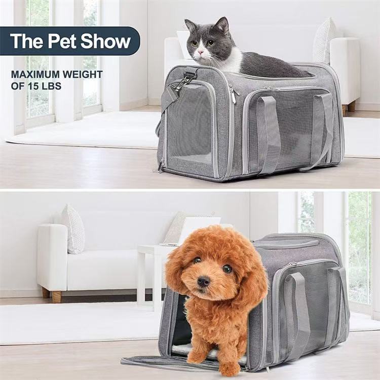 cat house Large Cat Carrier Expandable Pet Carrier for Small Dogs Medium Cats Fit Up to 15 Lbs, Foldable Puppy Carrier for Travel Size 45cm*28cm*28cm 