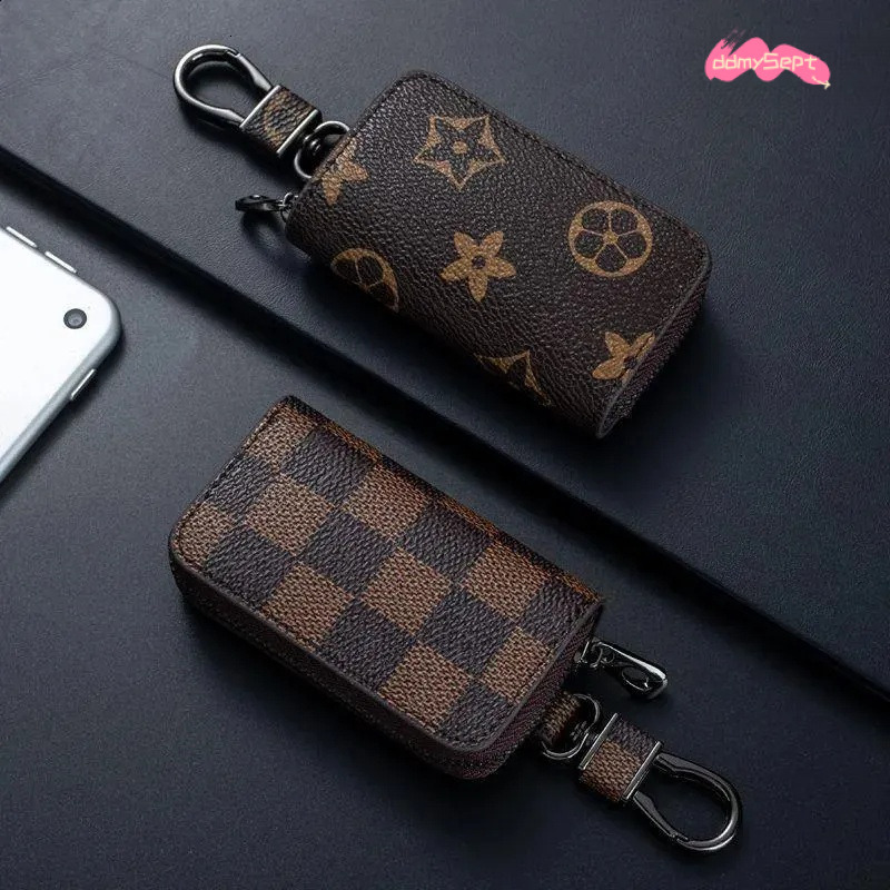 Protective Bag Mens Compact Ultra-Small Multi-Functional High-End Leather Case Large Capacity Car Key ddmysept