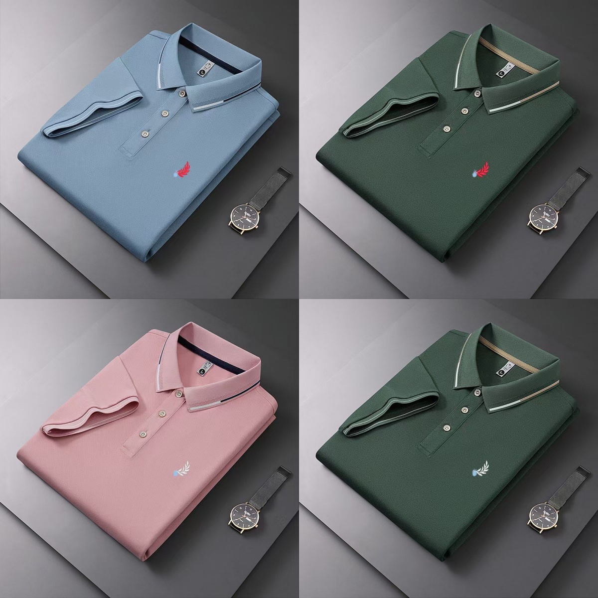 shirt Men' Polos Embroidered Polo perry Shirt Summer T-shirt Fashion Top Trend Casual Business polo