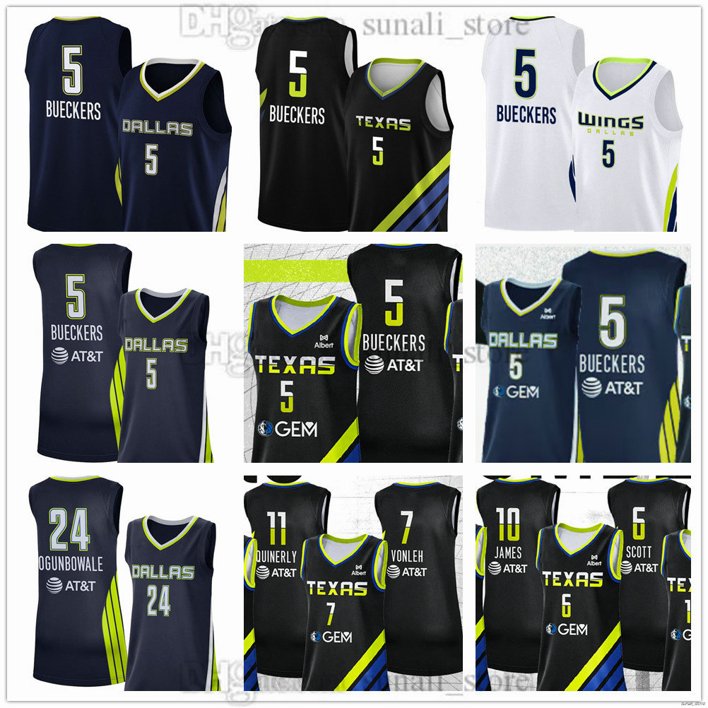 2025 Wings Women Basketball Jersey 5 Paige Bueckers 24 Arike Ogunbowale 6 Madison Scott 7 Aaronette Vonleh 10 Aziaha James 11 JJ Quinerly 21 Carrington Printed