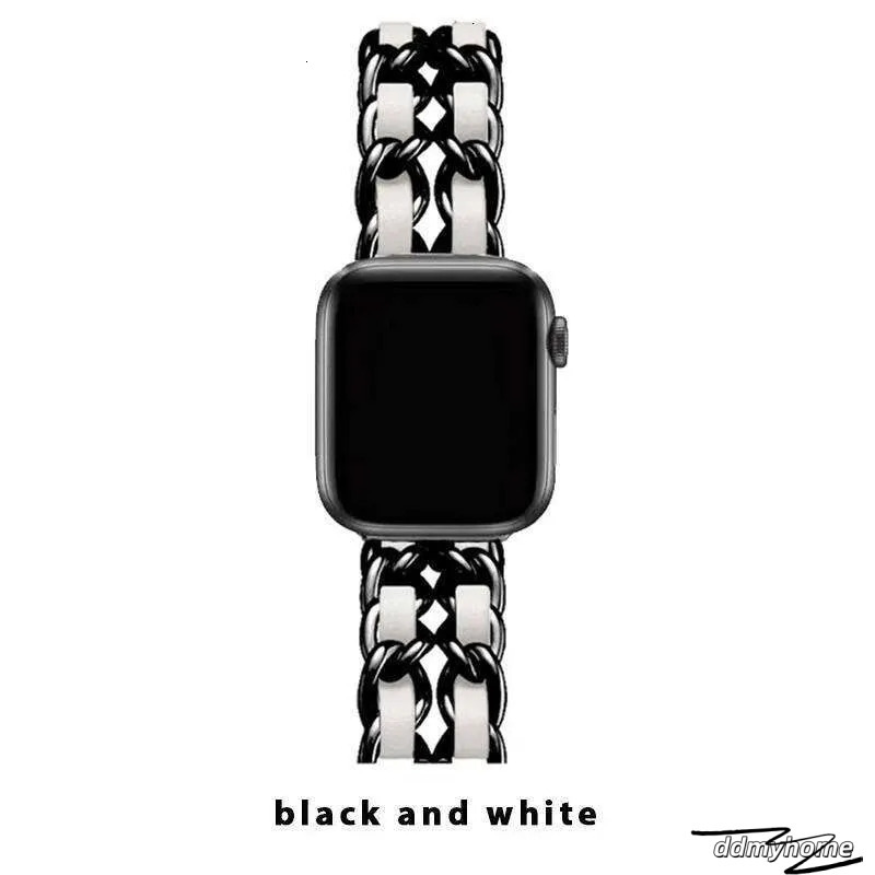 Metal Leather Apple Watch Band Designer Gold Strap For Iwatch Mm Series Ultra SE H11.21 Ddmyhome