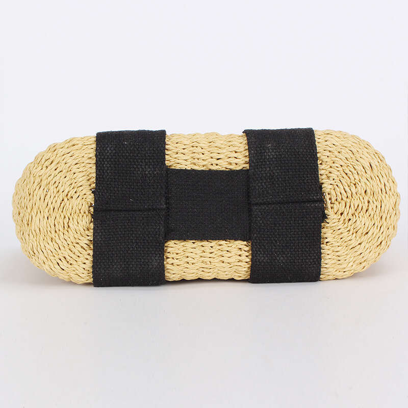 Ins Style Resort Beach Bag Japanese Minimalist Style Popular Instagram Dual Use Paper Rope Hand Woven Commuting Beach Vacation Bag KQ