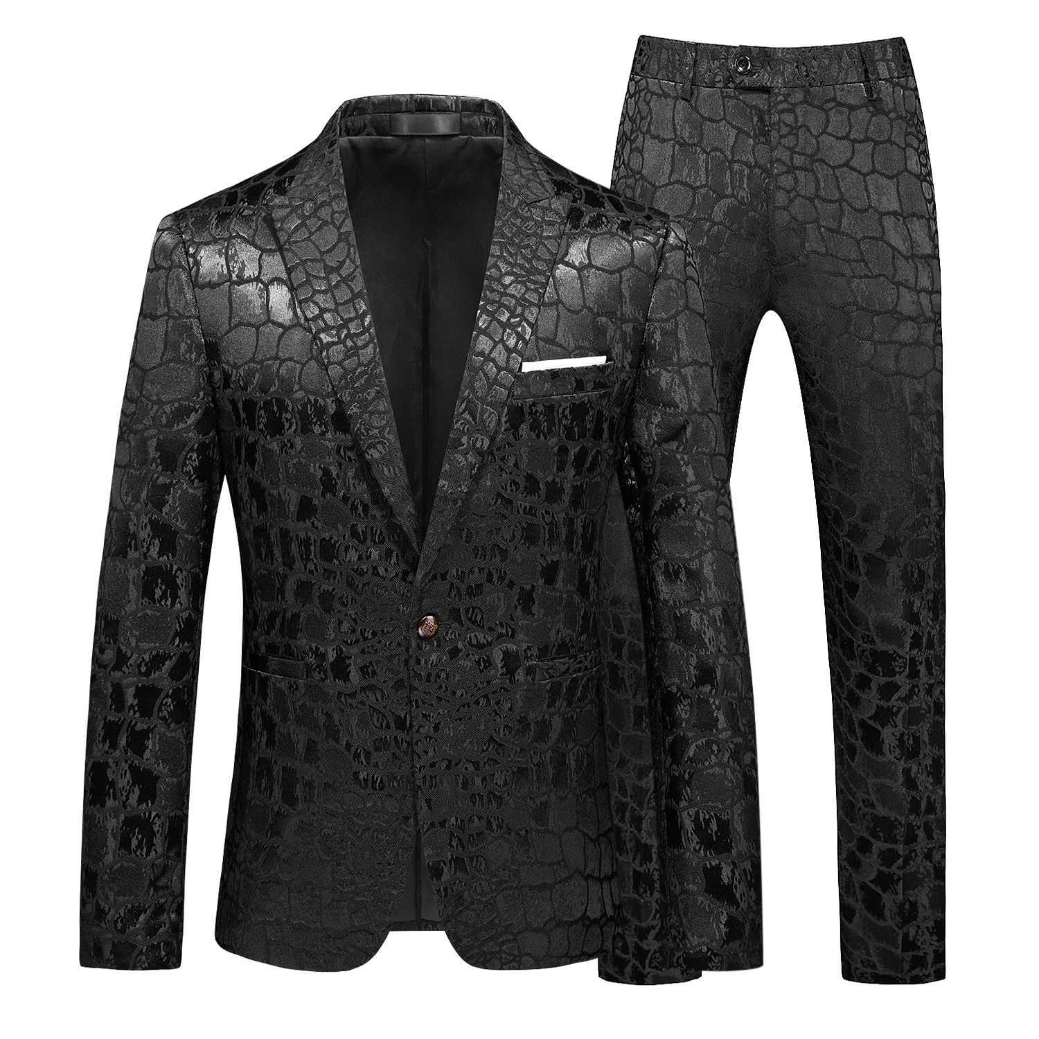 2025 Mens Professional Large Sized (Set+Mens) Business Banquet Wedding Handmade Two Piece TrendXJ250522