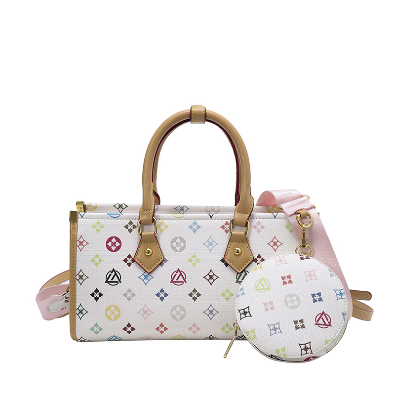 Wide Shoulder Strap Senior Sense Retro Handbag Women'S New Anti-Color Hand Carry Single Shoulder Crossbody Bag 2025s hot