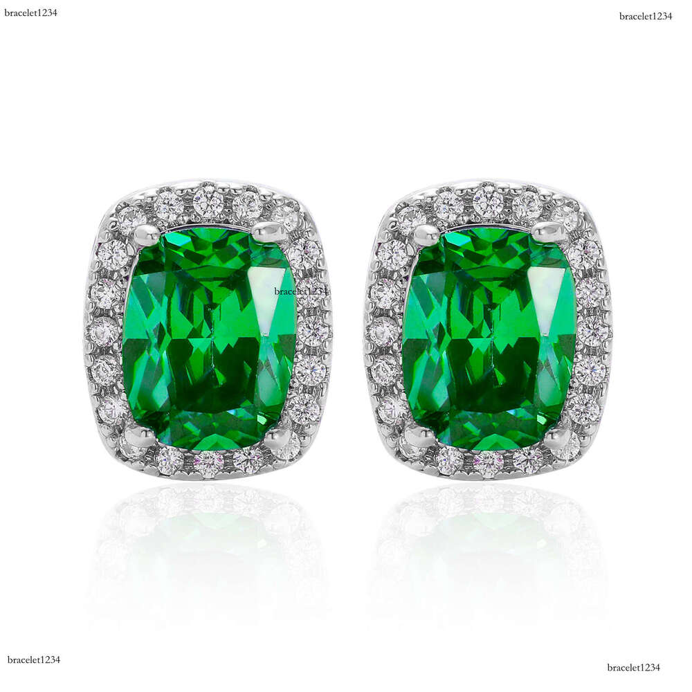 Luxury Hip Hop all hip hop colored ice out VVS Moissanite men's and women's earrings Free delivery