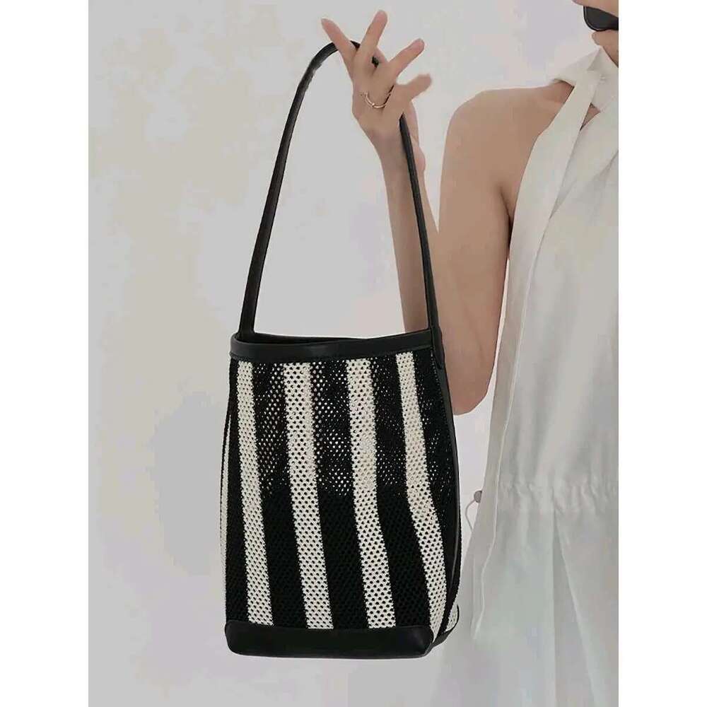 New High Quality Large Capacity Bucket Woven Tote Bag Designer's bag