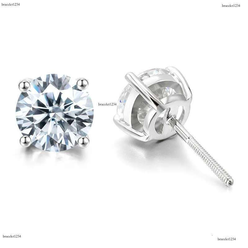 pass dia tester vvs moissanite designer for women sterg sier stud earrings gold plated mens screw back earring jewelry valentines day gift