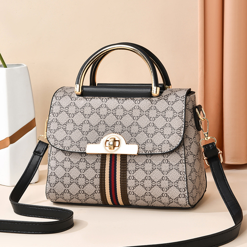 Cross-border high-end small bag women's bag new trendy fashion casual versatile Internet celebrity portable shoulder soft leather messenger bag d