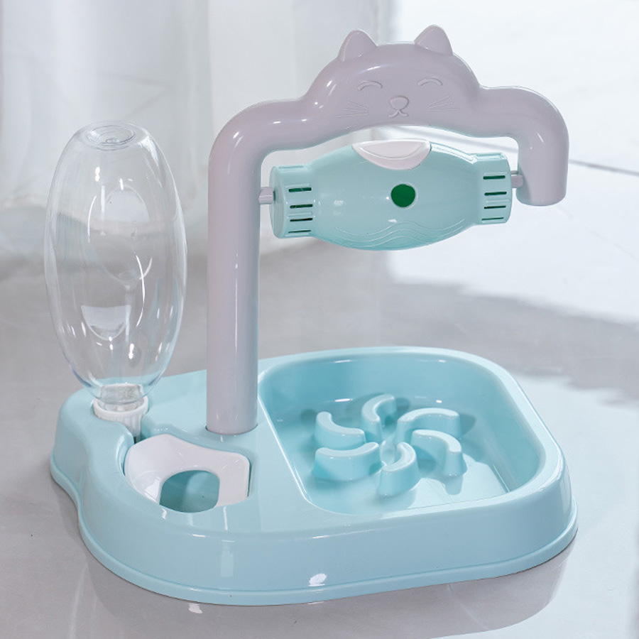 Hot Sell Two In One Pet Feeders Dogs Cats Dispenser Automatic Food Bowls Water Bottles Free Shipping