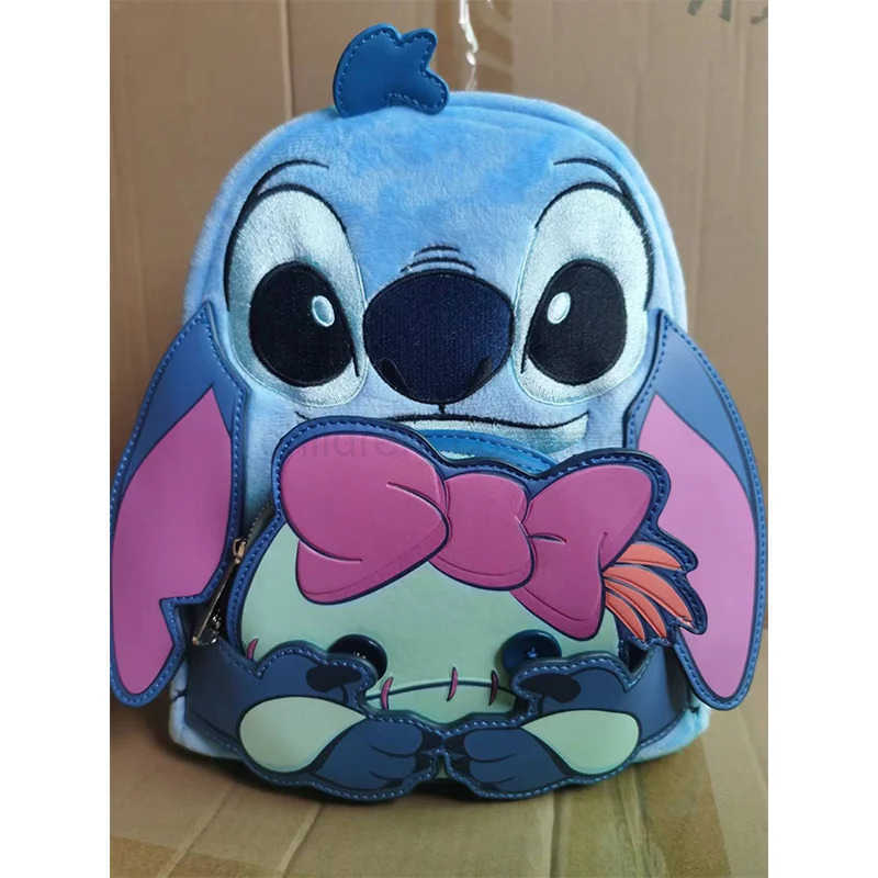 Disney New Disney Lounge Interstellar Baby Printed Sewing Plush Backpack Cute Cartoon Peripheral Mini Backpack Childrens Leisure Bag W20250423