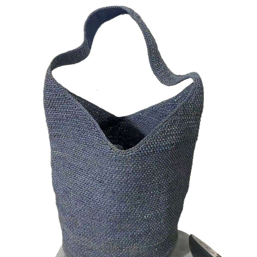 Ins Style Resort Beach Bag Summer Woven Bucket For Women Large Capacity Shoulder Bag Casual Fashionable Versatile Beach Vacation Tote Bag KQ4