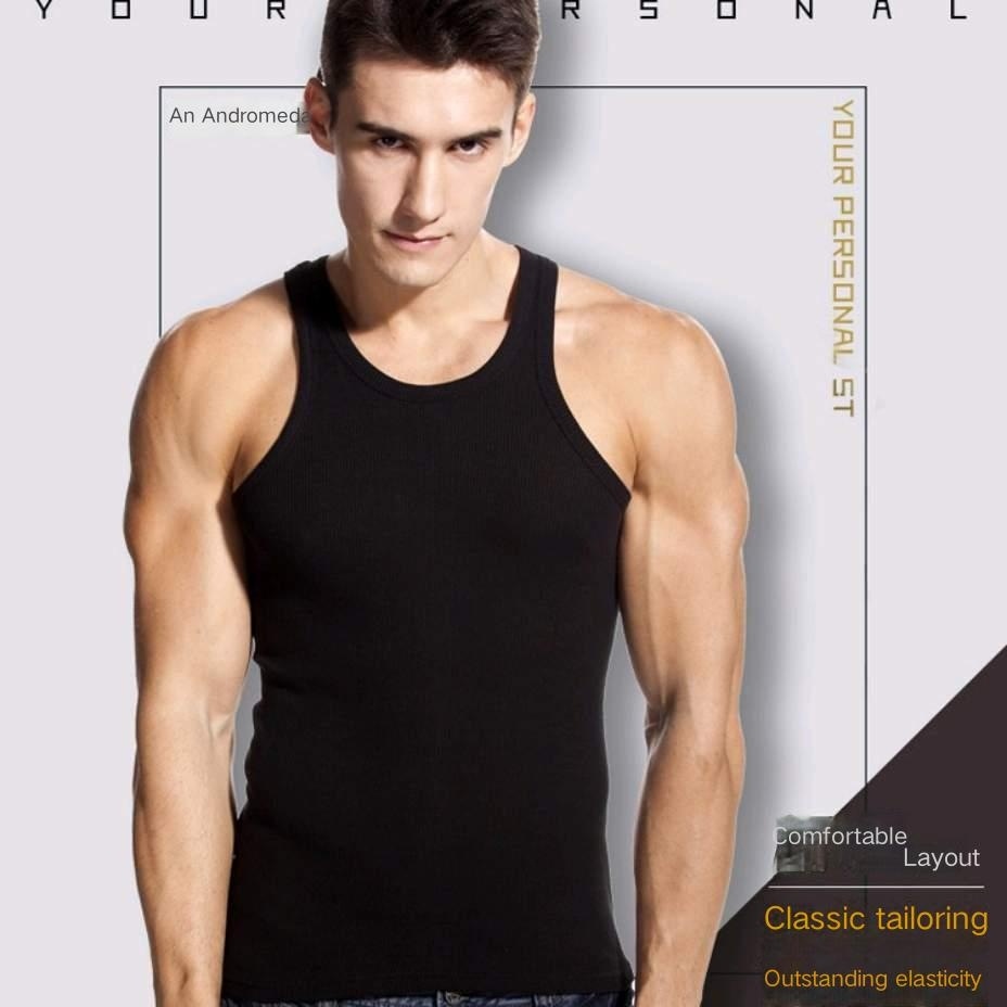 Youthful Style 100% Cotton Mens Workout Tank - Comfortable Casual Sweatshirt Tee
